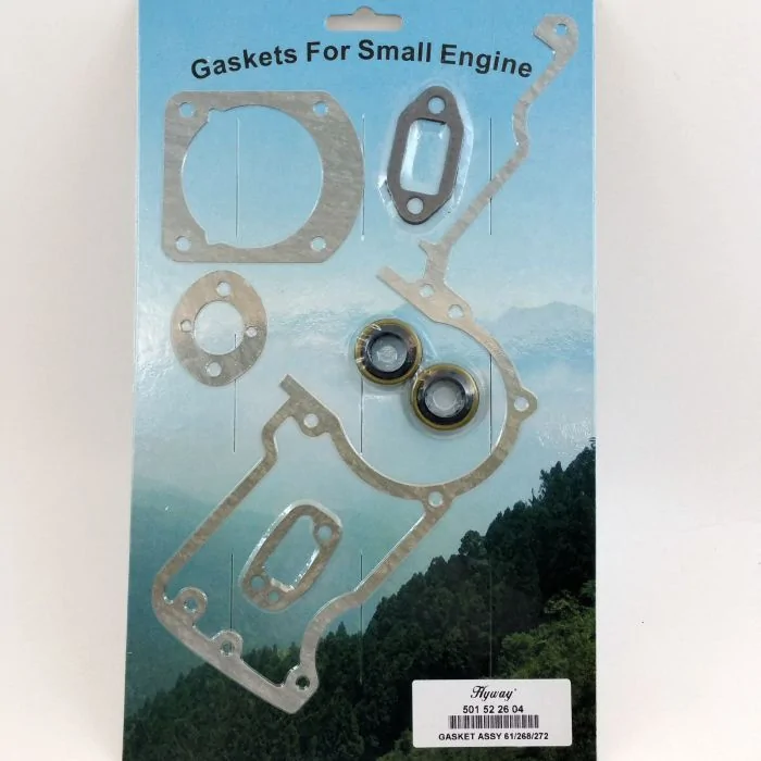 Gasket & Oil Seals Set for HUSQVARNA 61 66, 266, 268 /K, 272 K/S/XP [#501522604]